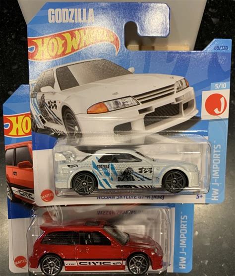 2023 HOT WHEELS GODZILLA Nissan Skyline GT R R32 90 Honda Civic EF SHORT CARDS 26 75 PicClick UK