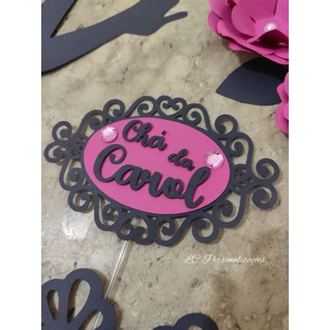 Topo de Bolo Topper Tags Chá de Lingerie D Shopee Brasil