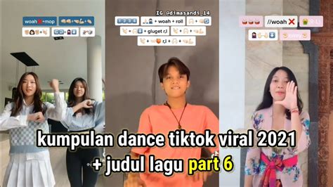 Tutorial Dance Tiktok Judul Lagu Viral Terbaru Part Youtube