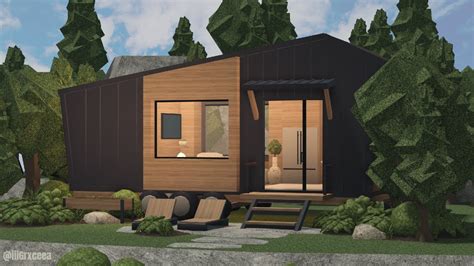 Minimalist Tiny Home Part 2 Bloxburg Speedbuild Grxceea YouTube