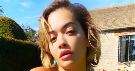 Rita Ora Raises Temperatures In Extreme Busty Bikini Selfie As She Soaks Up The Sun Mirror Online
