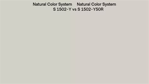 Natural Color System S 1502 Y Vs S 1502 Y50r Side By Side Comparison