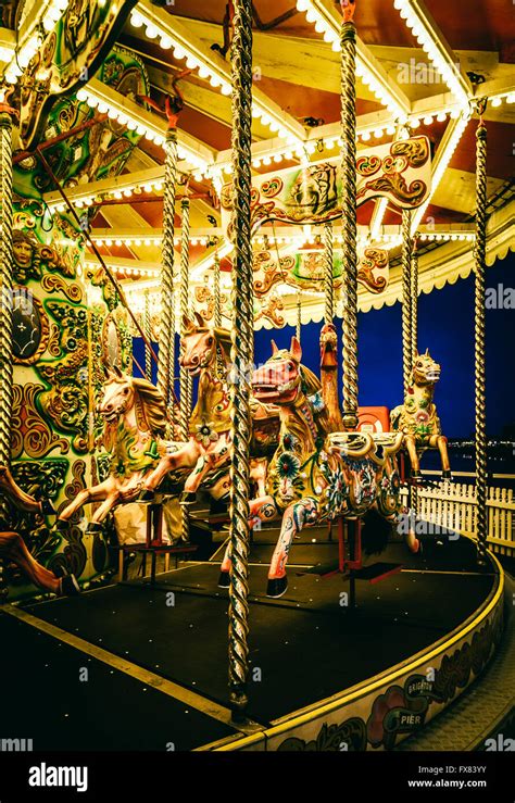 Merry Go Round Night Park Hi Res Stock Photography And Images Alamy