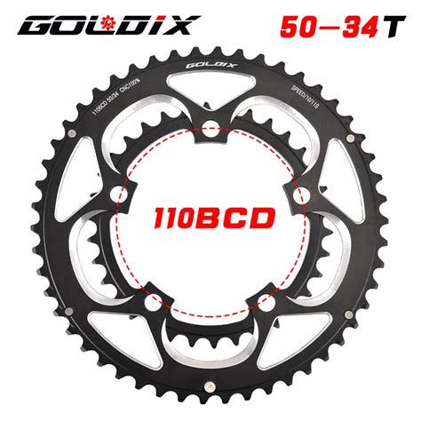 Цепь для шоссейного велосипеда 110BCD 50T/34T | AliExpress