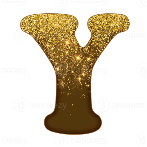 Half Gold Glitter Alphabet 16691986 PNG