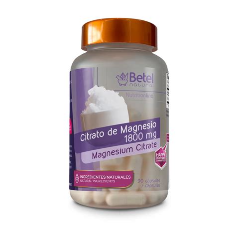 Magnesium Citrate Citrato De Magnesio Capsules By Betel Natural Easy Laxative Capsules 350