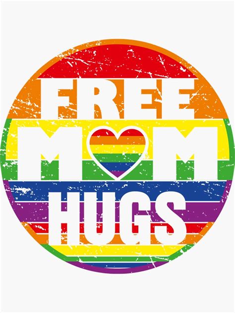 Pegatina Mam Libre Abraza La Conciencia Del Orgullo Lgbt Gay Y Lesbiana De Maisetiema Redbubble