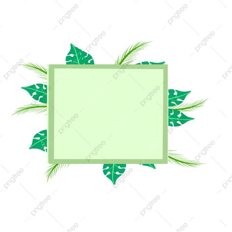 Green Plant Border Png Transparent Green Plant Border Frame Summer