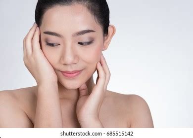 Portrait Cute Half Naked Asian Woman Stock Photo Shutterstock