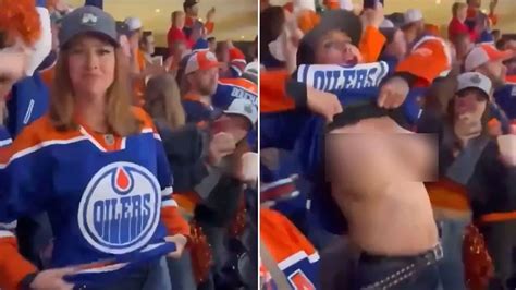 A Edmonton Oilers Fan Kept Her Promise By Posting Nude Photos Of Herself After Her Team Defeated