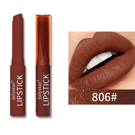 New Matte Waterproof Velvet Nude Lipstick Long Lasting Moistening Sexy Red Brown Pigments Makeup