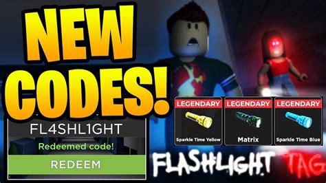 NEW ALL WORKING CODES FOR Flashlight Tag IN AUGUST ROBLOX Flashlight