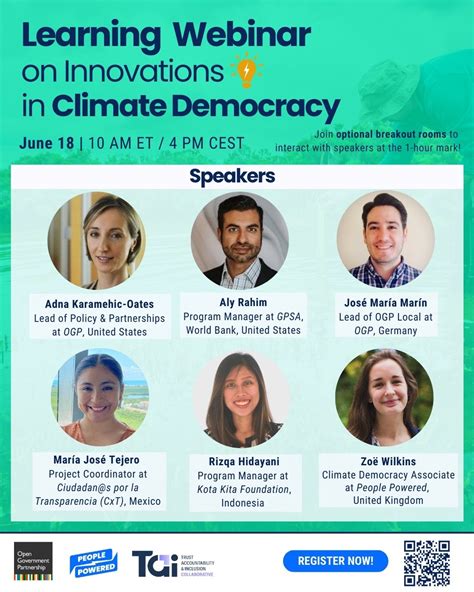 Learning Webinar On Innovations In Democracy: Climate Democracy