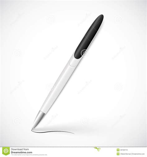 Vetor Pen Template Para Sua Marcagem Ferro Quente Ilustra O Do