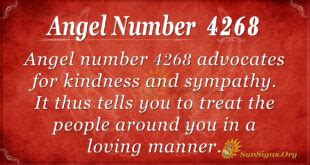 Angel Number 4268 Meaning: Kindness And Generosity - SunSigns.Org