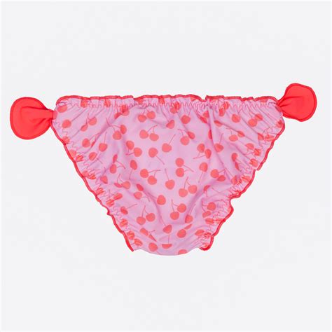 Gia Wavy Bikini Pants Cherries Petit Crabe