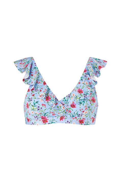 Ellos Arya Bikini bh med volang Blå Bikiniöverdelar Ellos se