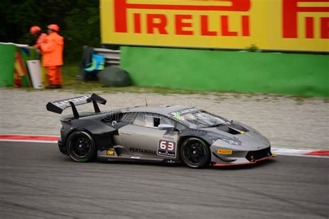 Lamborghini Hurac N Super Trofeo Race At Monza Editorial Photography