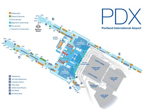 Portland Airport Terminal Maps - AllMaps: Preserving Every Map Ever!