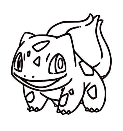 Bulbasaur Para Colorir - Desenhos de Bulbasaur Sorridente para Colorir e Imprimir - Colorir.Info