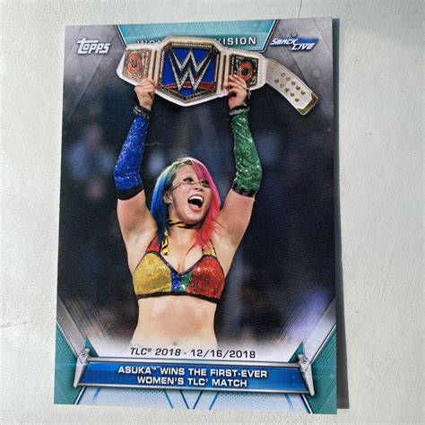 2019 Topps WWE Women S Division 96 Asuka Wins The First Ever Women S