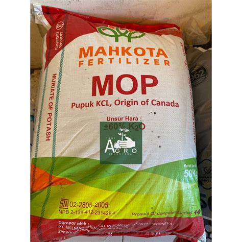 Jual PUPUK KCL MAHKOTA KEMASAN ECER 1KG Shopee Indonesia