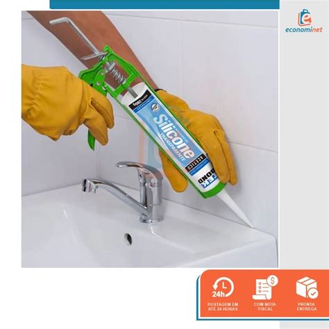 Silicone Para Vedar Pia - Kit 24 Un Silicone Vedação Pia Louça Tekbond Incolor 280g | MadeiraMadeira
