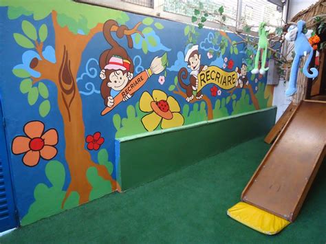 Arte Poesia Decoração Cenografia Pintura Interna Parque De Escola