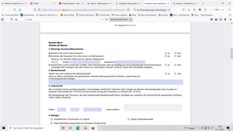 Führerschein Umtauschen Formular Ausfüllen | losformathens online formulare