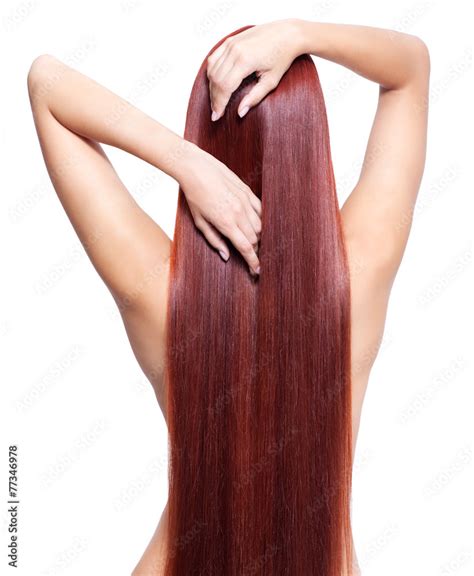 Nude Woman With Long Red Hair Stock Photo Adobe Stock