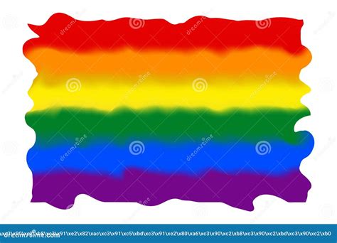 LGBT Flag Map Vector Rainbow Map In Colors Of LGBT Lesbian Gay Bisexual And Transgender