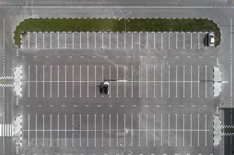Top View Of The Parking Lot Stock Photo Image Of Asphalt Concrete