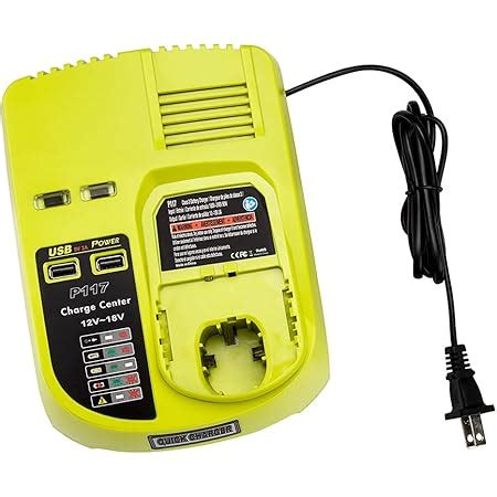 Ryobi P117 One 18 Volt Dual Chemistry IntelliPort Lithium Ion And