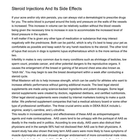 Side Effects Of Quitting Steroids Side Effects Of Stopping Steroids