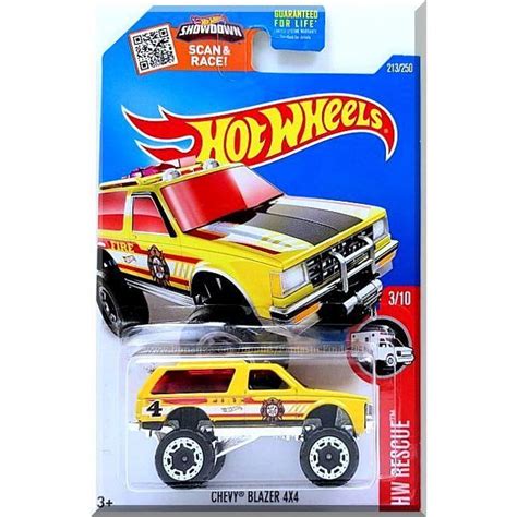 Hot Wheels Chevy Blazer X Hw Rescue Yellow Edition On