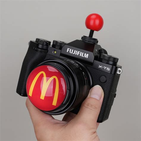 ฝาครอบเลนสกลอง Little Red Ball M รองรบ Hot Shoe สำหรบ M50 Canon R50 Fujifilm XT50 Nikon Z30