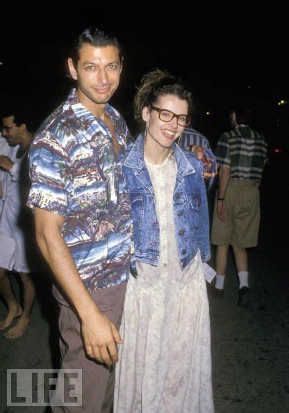 Jeff Goldblum And Geena Davis 1987 Geena Davis Celebrity Couples