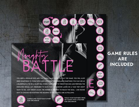 Foreplay Sex Board Game Printable Sex Game Perfect Gift For Him In A Couple Date Night Box Etsy