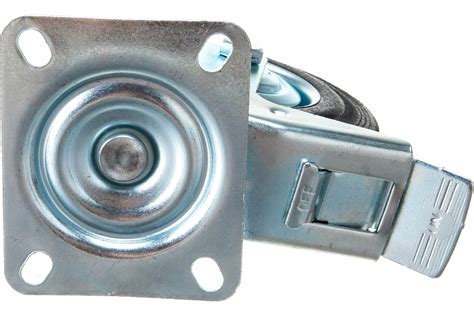 Колесо поворотное резиновое с тормозом SCb 55 125 мм TOR 1001718 ...