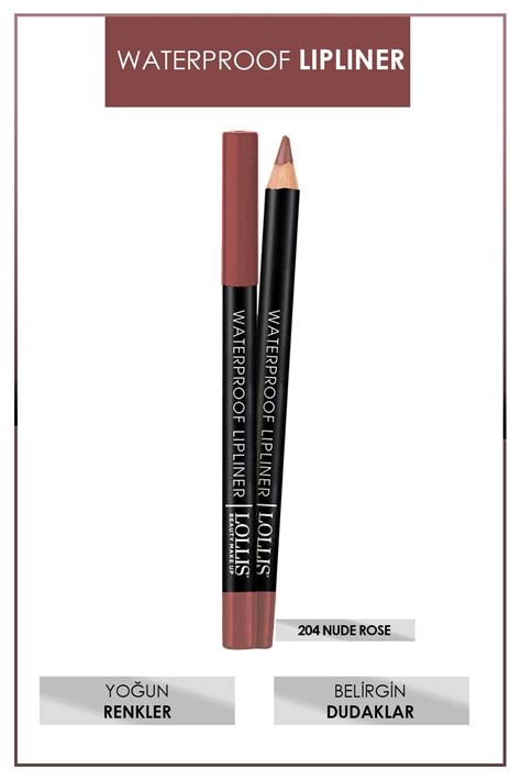 Lollis Waterproof Lipliner Nude Rose Suya Dayan Kl Dudak Kalemi Nude Rose Fiyat