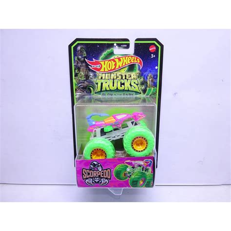 Jual Hot Wheels Monster Trucks Glow In The Dark Scorpedo Shopee Indonesia