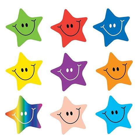 1000 Childrens Reward Chart Smiley Face Well Done Stickers