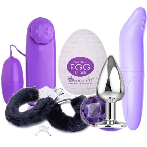 KIT Vibrador Massageador Masturbador Masculino Plug Anal Vibrador Feminino Algema