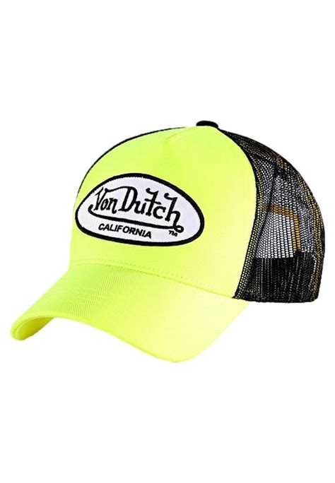 Gorra Von Dutch Amarilla Fresh20 Trucker Cap Correos Market