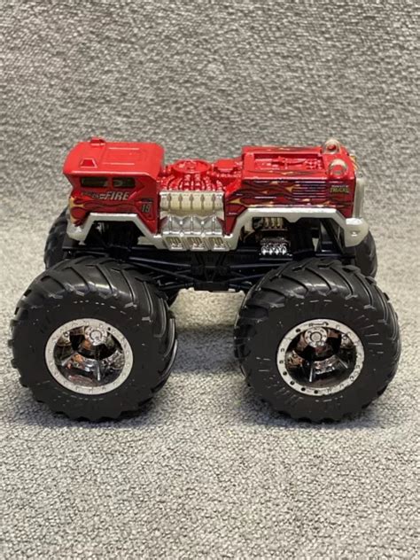 Hot Wheels Monster Trucks Alarm Fire Truck Red Loose Kg Eur Picclick Fr