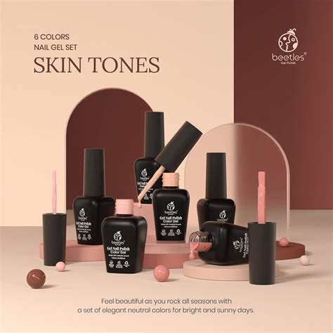 Beetles Gel Polish Kit De Esmaltes Populares De Gel Nude Para Todas Las Estaciones Tonos De