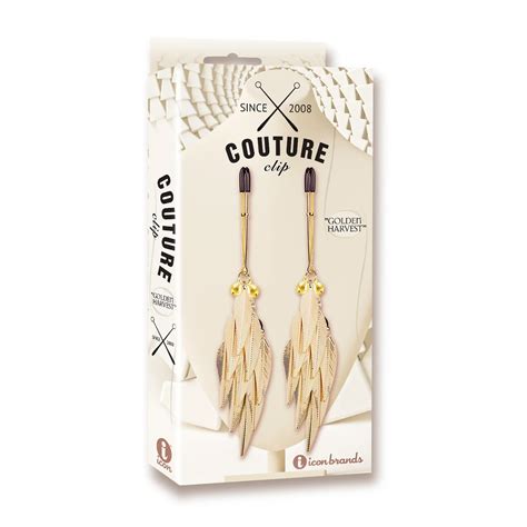 Couture Clip S Golden Harvest Nipple Clamps Sex Toy HotMovies