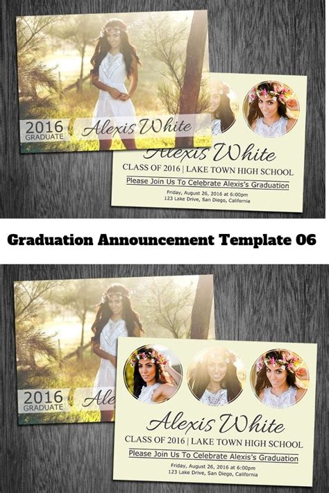 Graduation Announcement Template 06