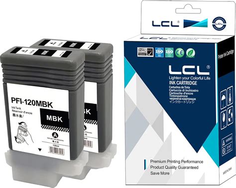 LCL Compatible For Canon PFI120 PFI 120 PFI120MBK PFI 120MBK 130ML 2