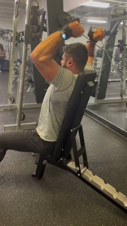 Seated Cable Crossover Oh Tricep Extension Youtube